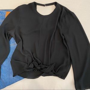 Madewell Bell-Sleeve Tie Top